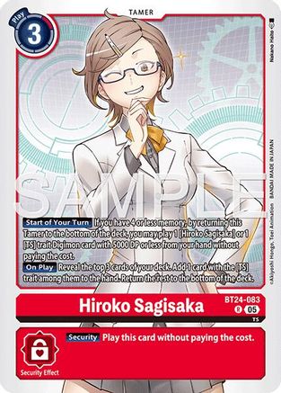 Hiroko Sagisaka (BT24-083) Foil Rare - Time Stranger