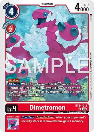 Dimetromon (BT24-012)  Uncommon - Time Stranger