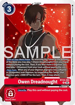 Owen Dreadnought (BT24-082) Foil Rare - Time Stranger