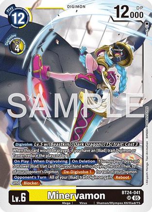 Minervamon (BT24-041) Foil Super Rare - Time Stranger