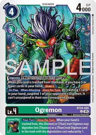 Ogremon (BT24-045)  Uncommon - Time Stranger