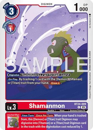 Shamanmon (BT24-009)  Common - Time Stranger