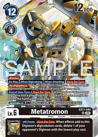 Metatromon (EX11-045) Foil Super Rare - Dawn of Liberator