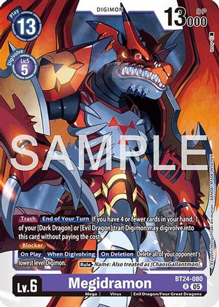 Megidramon (BT24-080) Foil Rare - Time Stranger