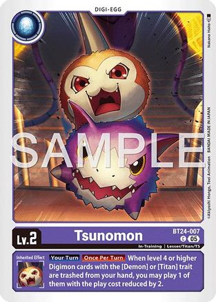 Tsunomon (BT24-007)  Common - Time Stranger
