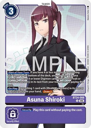 Asuna Shiroki (BT24-088)  Uncommon - Time Stranger