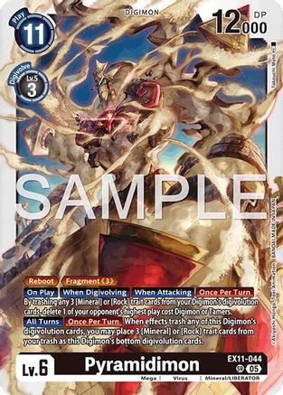 Pyramidimon (EX11-044) Foil Super Rare - Dawn of Liberator