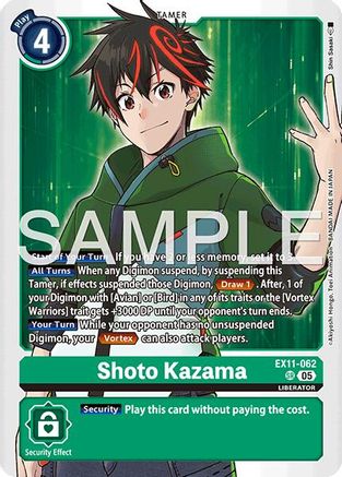 Shoto Kazama (EX11-062) Foil Super Rare - Dawn of Liberator