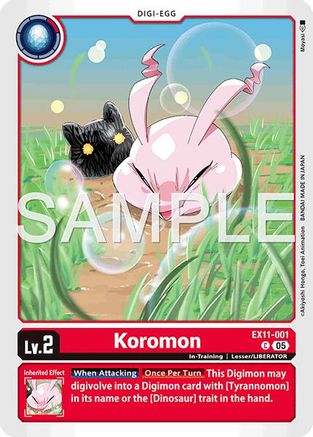 Koromon (EX11-001)  Common - Dawn of Liberator