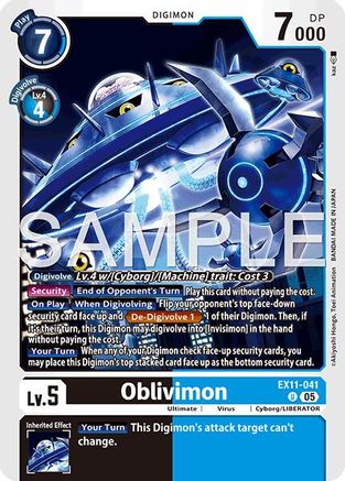 Oblivimon (EX11-041)  Uncommon - Dawn of Liberator