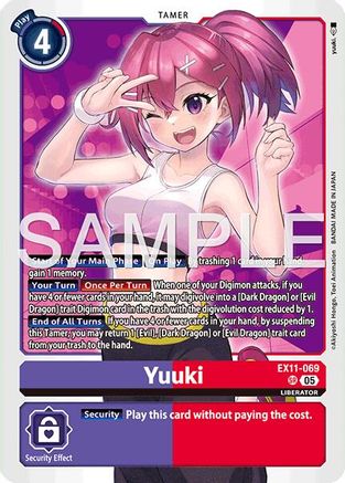 Yuuki (EX11-069) Foil Super Rare - Dawn of Liberator