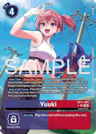 Yuuki (Alternate Art) (EX11-069) Foil Super Rare - Dawn of Liberator