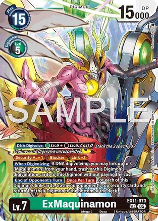 ExMaquinamon (EX11-073) Foil Secret Rare - Dawn of Liberator