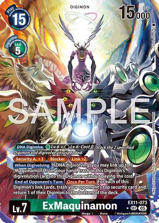 ExMaquinamon (Alternate Art) (EX11-073) Foil Secret Rare - Dawn of Liberator