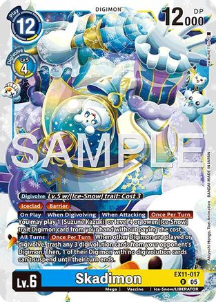 Skadimon (EX11-017) Foil Rare - Dawn of Liberator