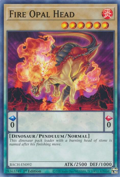 Fire Opal Head BACH-EN092 (Battle of Chaos)  - 1st Edition