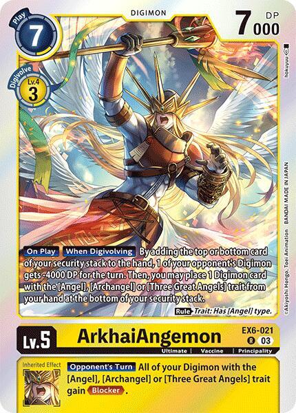 ArkhaiAngemon EX6-021 R (Infernal Ascension)  - Foil