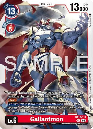 Gallantmon - BT13-111 (Reprint) (BT13-111) Foil Secret Rare - Advanced Booster Digimon Generation