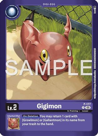 Gigimon (P-177) Foil Promo - Limited Card Pack -Another Knight-