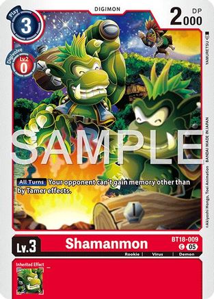 Shamanmon (Reprint) (BT18-009) Foil Common - Advanced Booster Digimon Generation
