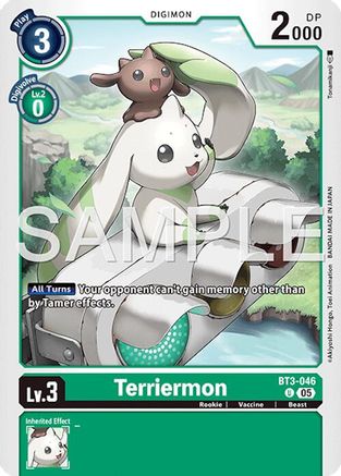 Terriermon (Reprint) (BT3-046) Foil Uncommon - Advanced Booster Digimon Generation