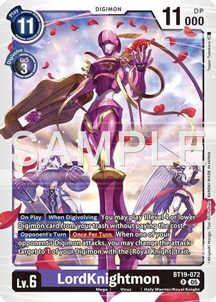 LordKnightmon - BT19-072 (Reprint) (BT19-072) Foil Rare - Advanced Booster Digimon Generation