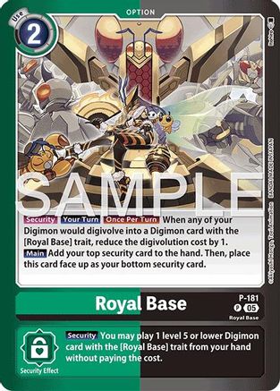 Royal Base (P-181) Foil Promo - Limited Card Pack -Another Knight-