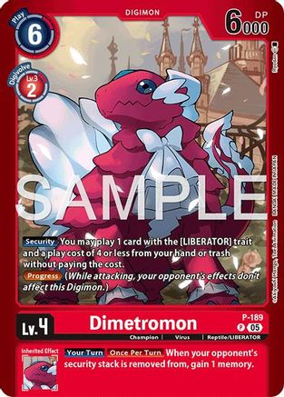Dimetromon - P-189 (P-189) Foil Promo - Limited Card Pack -Another Knight-