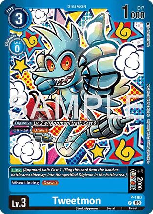 Tweetmon (P-190) Foil None - Limited Card Pack -Another Knight-