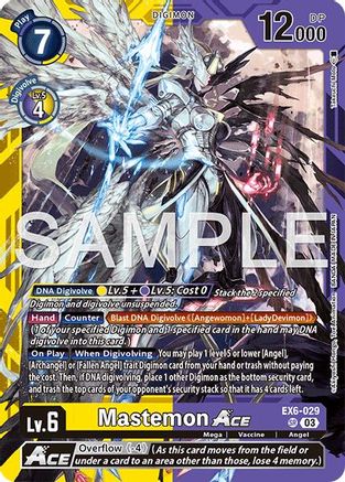 Mastemon ACE (EX6-029) Foil Super Rare - Limited Card Pack -Another Knight-