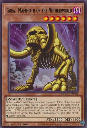 Great Mammoth of the Netherworld (MZMU-EN004) - Rare - Maze of Muertos