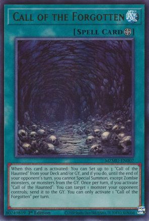 Call of the Forgotten (MZMU-EN007) - Ultra Rare - Maze of Muertos