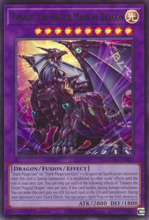 Timaeus the United Magical Dragon (MZMU-EN012) - Ultra Rare - Maze of Muertos