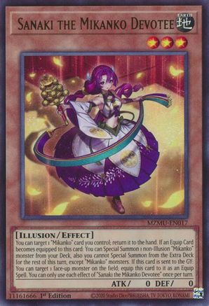 Sanaki the Mikanko Devotee (MZMU-EN017) - Ultra Rare - 1st Edition - Maze of Muertos