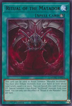 Ritual of the Matador (MZMU-EN024) - Rare - Maze of Muertos