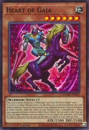 Heart of Gaia (MZMU-EN033) - Super Rare - 1st Edition - Maze of Muertos