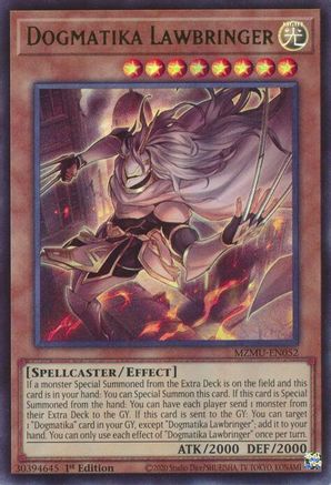 Dogmatika Lawbringer (MZMU-EN052) - Ultra Rare - 1st Edition - Maze of Muertos