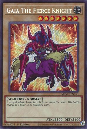 Gaia The Fierce Knight (MZMU-EN058) - Secret Rare - 1st Edition - Maze of Muertos