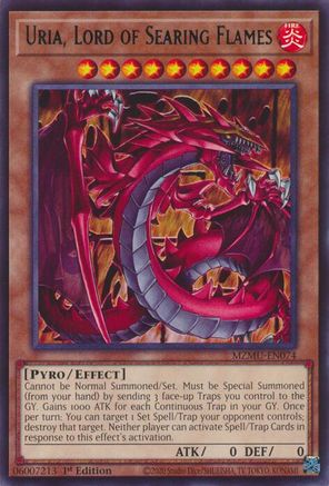 Uria, Lord of Searing Flames (MZMU-EN074) - Rare - Maze of Muertos