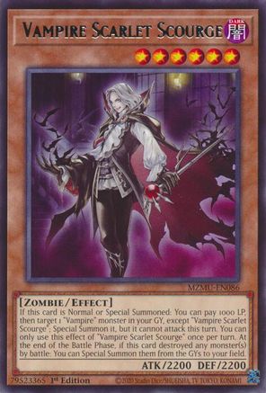 Vampire Scarlet Scourge (MZMU-EN086) - Rare - Maze of Muertos