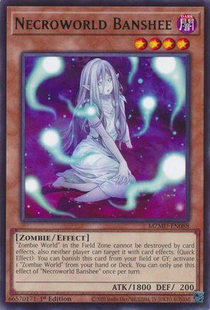 Necroworld Banshee (MZMU-EN088) - Rare - Maze of Muertos