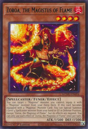 Zoroa, the Magistus of Flame (MZMU-EN094) - Rare - Maze of Muertos