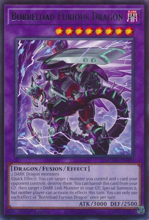Borreload Furious Dragon (MZMU-EN099) - Rare - 1st Edition - Maze of Muertos