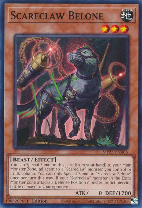 Scareclaw Belone MP23-EN066 (25th Anniversary Tin: Dueling Heroes Mega Pack)  - 1st Edition