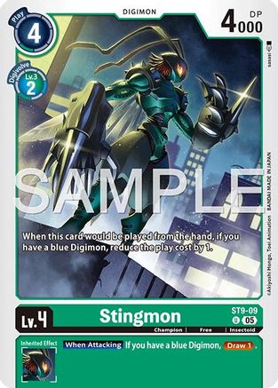 Stingmon - ST9-09 (Reprint) (ST9-09) Foil Uncommon - Advanced Booster Digimon Generation