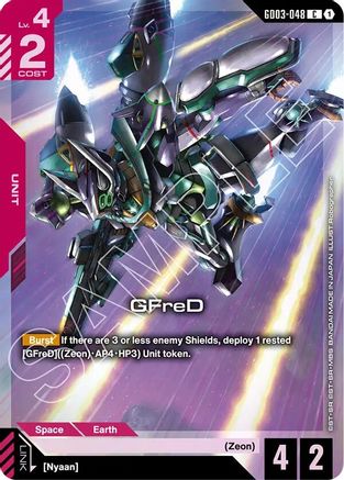 GFreD (Premium Card Collection Gundam Assemble) (GD03-048) - Holofoil - Gundam Promotional Cards
