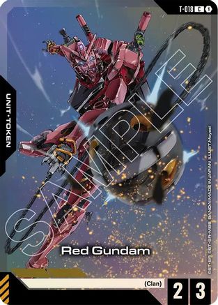 Red Gundam (T-018) (Premium Card Collection Gundam Assemble) (T-018) - Holofoil - Gundam Promotional Cards