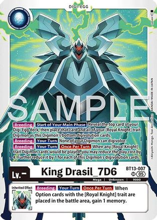 King Drasil_7D6 (Reprint) (BT13-007) Foil Super Rare - Advanced Booster Digimon Generation