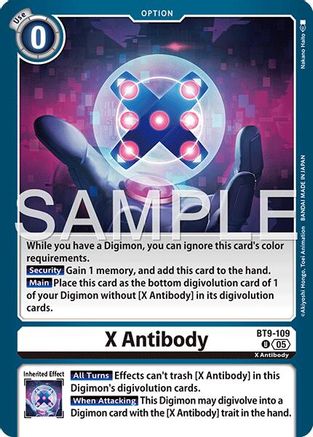 X Antibody (Reprint) (BT9-109) Foil Uncommon - Advanced Booster Digimon Generation