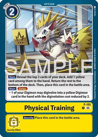 Physical Training (Reprint) (P-105) Foil Promo - Advanced Booster Digimon Generation